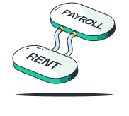 Payroll and rent illustration
